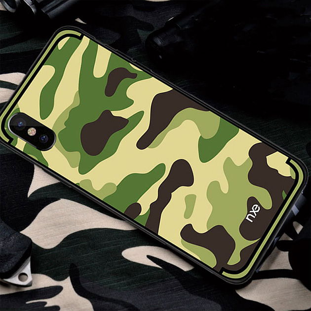 เคสลายพราง iPhone , เคส iPhone XS MAX , XS , XR iPhone 7 , 8 Plus